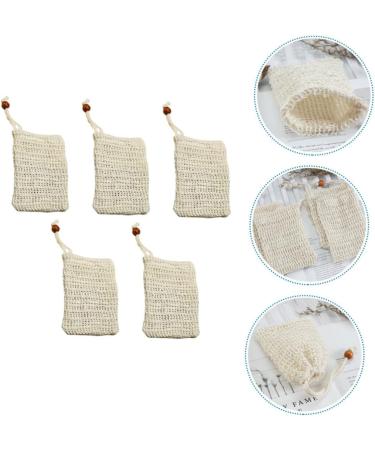 Healeved 20 Pcs Soap Bag Mesh Soap Saver Pouch Bar Soap Pouch Soap Mesh Holder Face Cleaning Net Beige Sisal - Buy Online on GoSupps.com