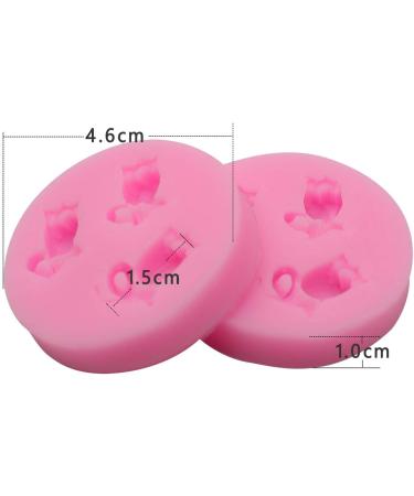 HengKe 3D Tulip Flower Silicone Mold - 2 Pcs DIY Baking, Chocolate, Resin, Polymer Clay, Sugarcraft Mold - Buy Online on GoSupps.com