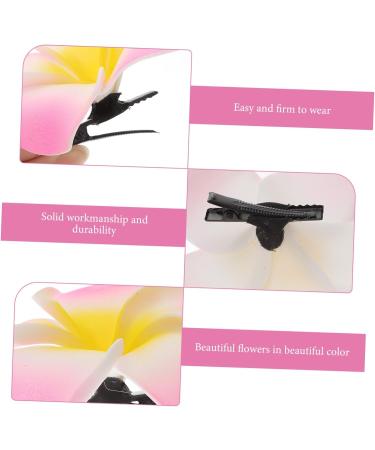 FRCOLOR 1pc Frangipani Headpiece Floral Hair Accessories Hair Jewels for Women Hawaiian Accessories Beach Wedding Hair Barratte Womens Hair Clips Tiara Miss Shoes and Hats Decorations Pink - Buy Online on GoSupps.com