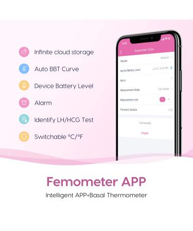 Femometer Smart Basal Thermometer - High-Precision BBT Thermometer for Ovulation & Fertility Tracking with Femometer App Sync - Gold - Buy Online on GoSupps.com