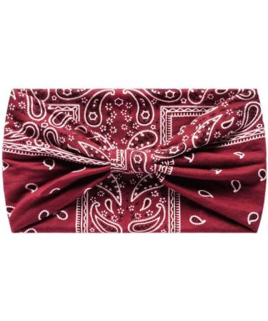 MIQIQAO Women Headband Hairband Turban Flower Cotton Head Scarfs Wide Soft Ladies Headband Boho Fashion Bandanas Elastic Sport Running Yoga Head Wraps P6WYaoguo - Buy Online on GoSupps.com
