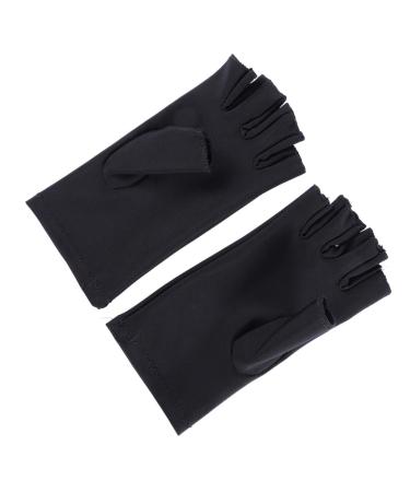 FRCOLOR 5 Pair Miss summer sun protection apparel nail manicure half-finger gloves gloves sun protection gloves for women Anti-UV fingerless gloves thin section Fingerless