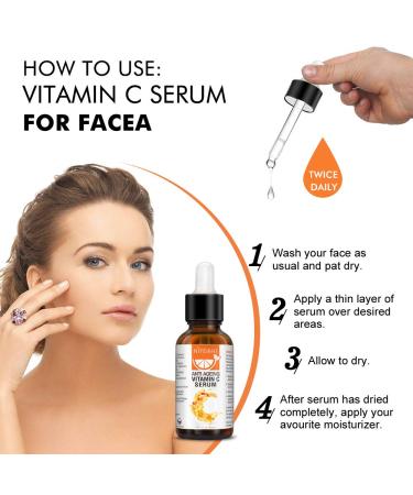 Vitamin C Serum for Face with Hyaluronic Acid & Retinol - Hydrate Dark Spots & Fine Lines - 1 fl oz - Buy Online on GoSupps.com
