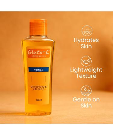 Intense Glow Facial Toner Alcohol-Free Hydrating Toner for Refreshed Smooth & Balanced Skin Pore-Refining and Radiance-Enhancing Formula 100ml - Buy Online on GoSupps.com