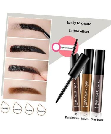 Mipcase Valid Eye Brow Gel Eyebrow Tint Eyebrow Gel Eyebrow Makeup Pen Eyebrows Eyebrow Pencil Water Proof 1 count (Pack of 1) Dark Grey - Buy Online on GoSupps.com