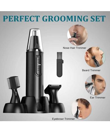 KouRy Nose Hair Trimmer Professional Waterproof Ear & Nose Hair Trimmer for Men & Women | 3-in-1 Dual Edge Blades for Easy Cleaning - Buy Online on GoSupps.com