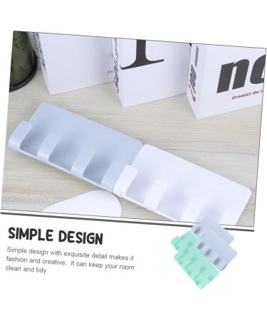 Buy Hemoblo 8-Piece Bedroom Shaving Organizer Bracket - Wall Hooks for Razors Smartphones & Chargers - Plastic Cell-Free Design - Perfect for Kitchen & Bathroom - Buy Online on GoSupps.com