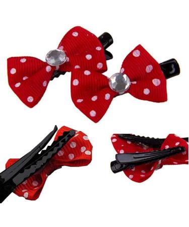 NA NA 20Pcs Dog Hair Bows Hair Clips Bow Pattern Hair Clips Set Pet Dog Cat Hairpin Pet Grooming Products Puppy Grooming Hair Accessories for Puppies Cats and Other Small Pets (Random Color) - Buy Online on GoSupps.com