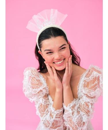 XO Fetti Pearl Bride Headband | Bridal Shower Decorations & Bachelorette Party Gift - Buy Online on GoSupps.com
