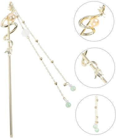 FRCOLOR Zodiac Dragon Hairpin Hair Pins Hemfu Hair Rod Chignon Hair Pin Hair Sticks for Long Hair Women Hair Pin Hair Bun Holder Chopsticks Vintage Miss Metal - Buy Online on GoSupps.com