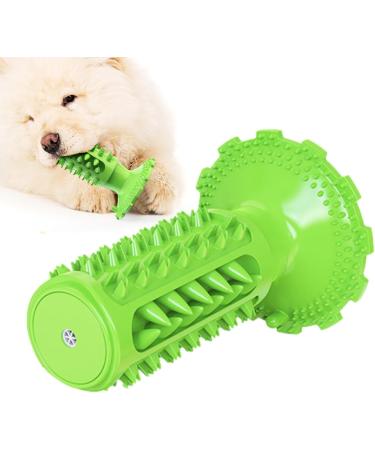 Anulely Dog Toy - Teeth Grinding & Brushing Suction Cup | Dog Tooth Care Products for Home Clinics & Shelters - Classic Sound Dog Toothbrush (Green) - Buy Online on GoSupps.com
