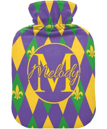 Personalized Used Heat Bottle with Fleur de Lis | 1L Hot Water Bottles for Pain Relief & Cramps - Buy Online on GoSupps.com