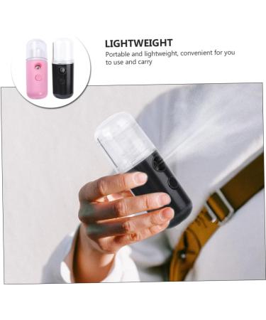 CANIGHT 2pcs Spray Hydrating Apparatus Facial Cleaner Beauty Sprayer Pink Cleaner Plastic Black - Buy Online on GoSupps.com