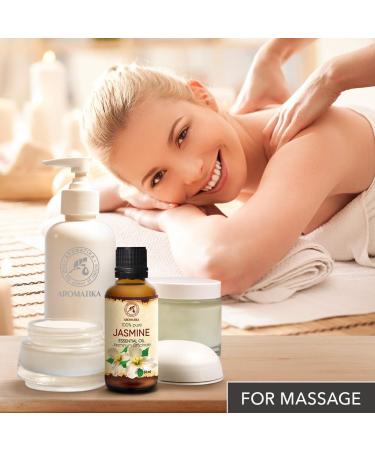 Pure Jasmine Oil 50ml - Jasminum Officinale - Aromatherapy Relaxation & Calm Sleep - Etheric Fragrance for Diffusers & Lamps - Buy Online on GoSupps.com