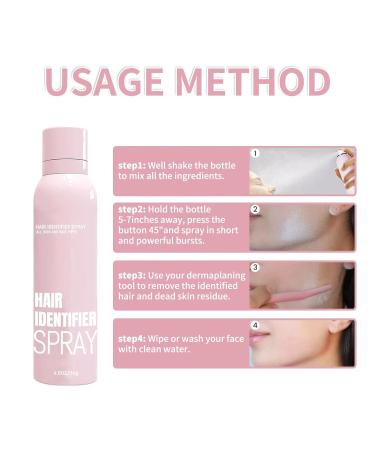 FOTN Hair Identifier Spray for Face Shaving Skin Body Women Dermaplaning Tool(0.01 Ounce Normal Hair Cream) - Buy Online on GoSupps.com