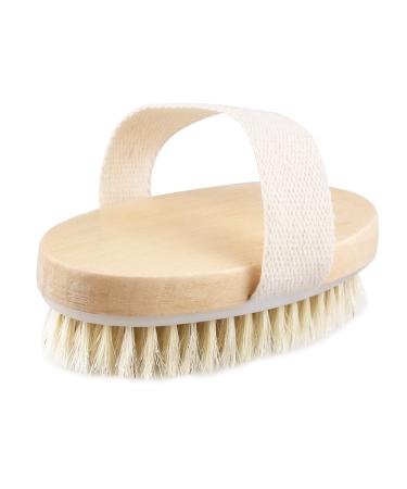 ULTNICE wooden body brush massage brush natural bristles without handle