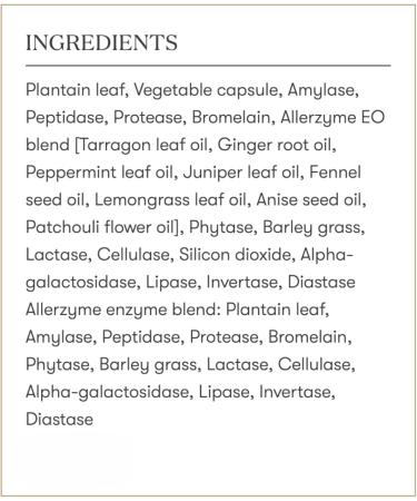 Young Living Allerzyme - 90 ct Dietary Supplement Capsules - Vegetarian Enzyme Complex with Tarragon and Ginger Premium Essential Oils for Digestive Support - Buy Online on GoSupps.com