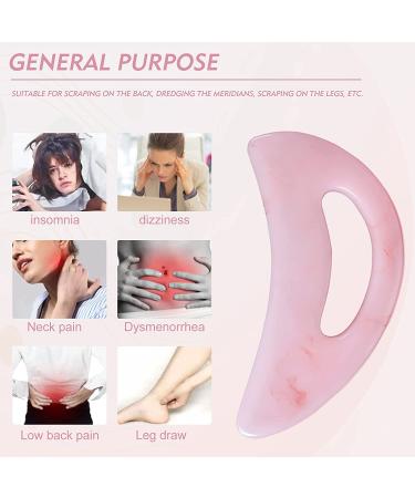 Large Gua Sha Massage Tool for Lymphatic Drainage & Muscle Scraping - Pink - Buy Online on GoSupps.com