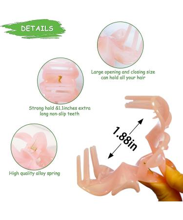 WUBAYI Floral Hair Claw Clips - Strong Hold for Women and Girls with Medium Thick Hair - 6 Pack #004 - Buy Online on GoSupps.com