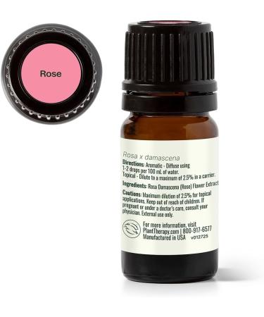 Plant Therapy Rose Absolute Essential Oil 5 mL (1/6 oz) 100% Pure Undiluted Calming & Emotionally Grounding Great Essential Oil for Skincare 0.16 Fl Oz (Pack of 1) - Buy Online on GoSupps.com