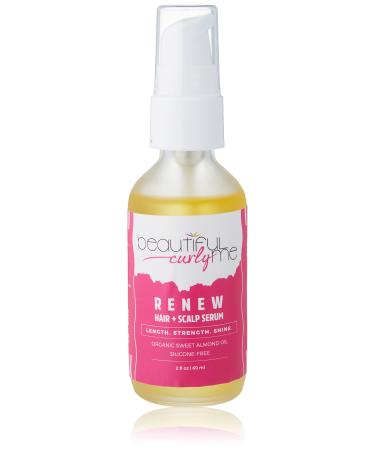 Beautiful Curly Me Renew Hair + Scalp Serum | Organic Growth Oil | Vegan and Paraben Free | Scalp Treatment Oil