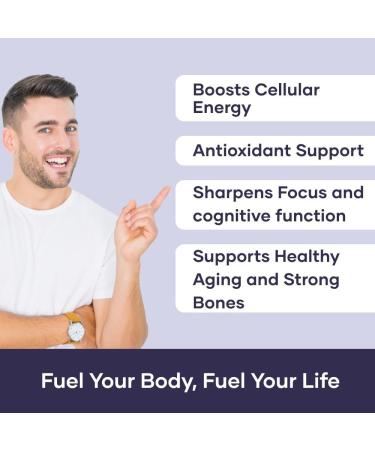 Mars NAD+ Capsules with NR & Vitamin B3 Cellular Energy Brain Health & Resilience Support (60N) Pack of 1 - Buy Online on GoSupps.com