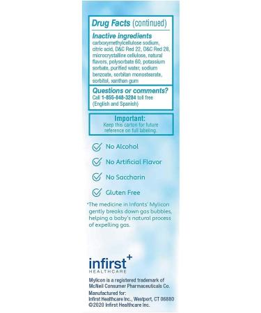 Mylicon Gas Relief Drops for Infants - Original Formula 1 fl oz - Buy Online on GoSupps.com