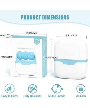 Buy Ice Roller Face - Pore Reduction Wrinkle Lightening & Skin Brightening Tool (Blue) - International Shipping Available - Buy Online on GoSupps.com