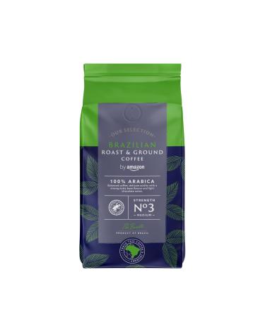 Our Selection by Amazon Brazilian Roast & Ground Coffee, 1 Pack x 227g