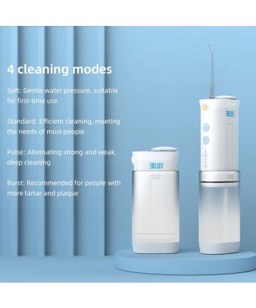 Buy Travel Size Cordless Water Floss | Portable Oral Irrigator with Telescopic Tank 3 Modes & IPX7 Waterproof for Teeth Braces & Bridge Care - Perfect for Home & Travel - Buy Online on GoSupps.com