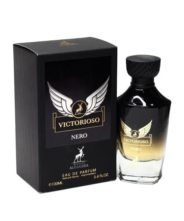 Lattafa Perfumes Maison Alhambra Victorioso Nero EDP For Men 3.4 Fl Oz