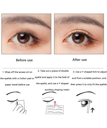 2 PCS Eyelid Tapes Double Eyelid Sticker Lace Mesh Stickers Breathable Waterproof for Hooded Eyes Droopy Uneven Mono-eyelids - Buy Online on GoSupps.com