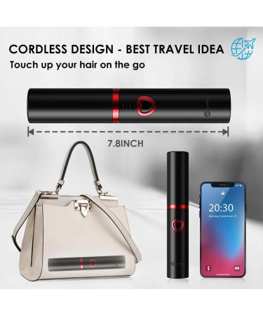 JMFONE Cordless Portable Hair Straightener - Mini 2 in 1 Flat Iron & Curler USB-C Rechargeable Quick Heat Travel Size for Thin Hair - Buy Internationally - Buy Online on GoSupps.com