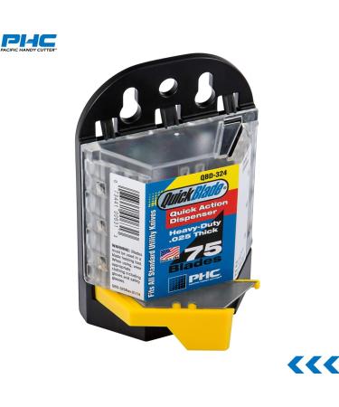 Pacific Handy Cutter QBD324 Quick Action Blade Dispenser  Blade Bank with 75 SB-92 Standard Utility Blades Pacific Handy Cutter QBD324 Blade Dispenser - Buy Online on GoSupps.com