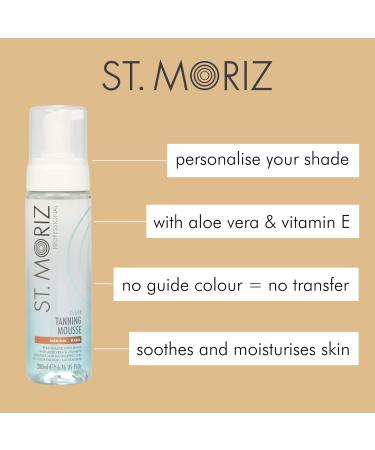 ST. MORIZ GET THE BODY Boxed Gift Set - Contains Clear Tanning Mousse MEDIUM DARK 200ml + St Moriz Mitt - Buy Online on GoSupps.com