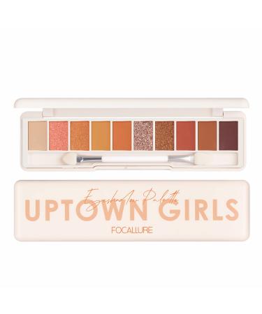 FOCALLURE 10 Color Eyeshadow Palette  Highly Pigmented Eye Makeup Palette  Matte Shimmer Metallic Eye Shadow  Long Lasting Waterproof Makeup Pallet Cosmetics Gift  Sunflower At Sunset 3 SUNFLOWER AT SUNSET