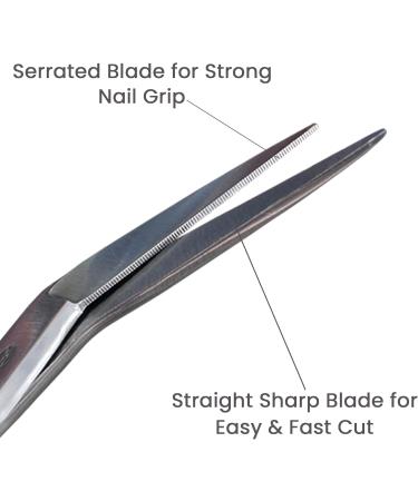 Long Handled Toenail Clippers for Thick Nails 7.5" Angled Tip Long Handled Nail Scissors for Toenails Heavy Duty Long Handled Toenail Scissors for Thick Nails Podiatry Tools for Elderly Back Pain - Buy Online on GoSupps.com