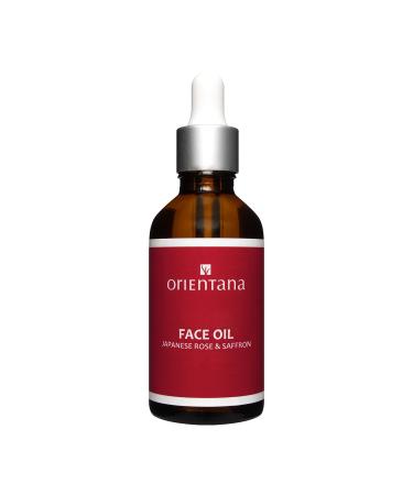 Orientana - Natural facial oil Japanese rose & saffron |Vitamin A C&E |100% natural vegan anti-aging |Moisturizing rejuvenating rejuvenating |Dry & acne skin - 55 ml