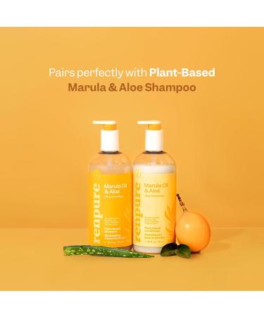 Renpure Plant Based Marula Oil & Aloe Shampoo | Ultra Smoothing for Dry Frizzy Hair | Paraben Free Hydrating Formula | 24 fl oz - Buy Online on GoSupps.com
