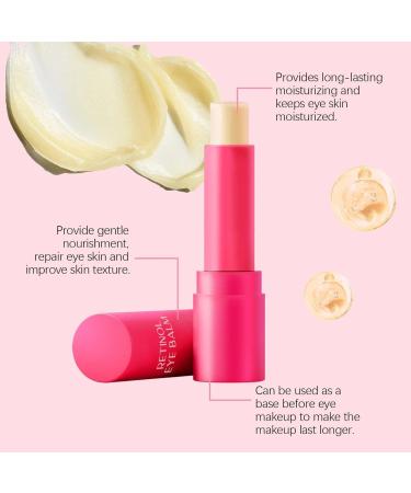 Retinol Eye Stick Instant Lift Plus Instant Eye Lift Cream Anti-Aging Eye Cream Skincare for Wrinkles Dark Circles Puffiness - Retinol Eye Balm Moisturizes Softens& Nourish Skin (2) - Buy Online on GoSupps.com