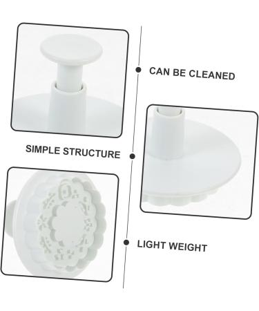 FUNOMOCYA Cookie Mold 4pcs Flower Shaped Baking Mold Crackers Stamps Cookies Cookie Stamp Cookie Stencils Dessert Fudge 3D - Buy Online on GoSupps.com