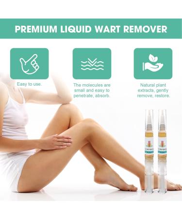 Inadine Wart Remover - Quick & Safe Treatment for All Skin Types - 2-in-1 Wart & Verruca Remover - Natural & Safe - 2 Pens per Box - Buy Online on GoSupps.com