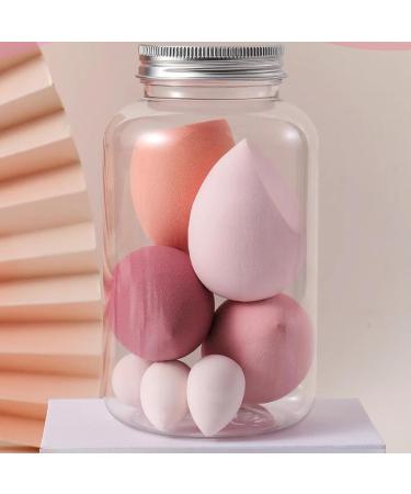 14 Makeup Sponge Set Beauty Sponge Blender 7 Powder Puff And 7 Beauty Eggs Reusable Cosmetic Foundation Wet Dry Makeup Set For Concealer Loose Powder BodyPowder Foundation Blush Pink - Buy Online on GoSupps.com