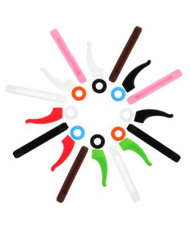 Angoily 1 set of glasses holder Portable glasses bracket sunglasses-ear bracket Small ear hooks slipproof glass handles replaceable glasses bracket glasses Temple Anti-slip clip silica gel