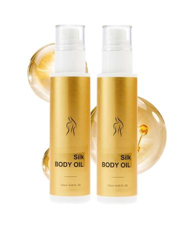 Silk Body Essence Oil Silk Body Oil Silk Essential Oil Anti-Wrinkle Silk Body Oil Dry Skin Firming Extract Body Oil (2pcs)