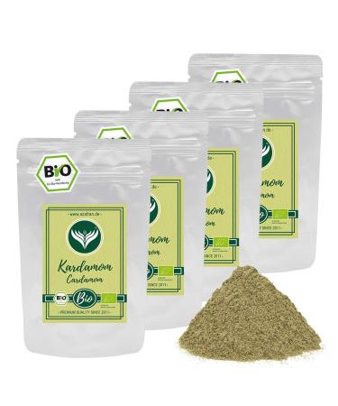 Azafran Green ORGANIC Cardamom ground - Cardamom powder from Guatemala 400g 400 g (1 pack)