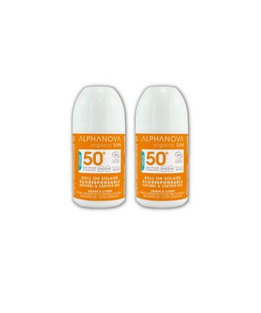 Alphanova Sun SPRF50-50 Adult Roll-On Sun Protection Very High Protection Pack of 2
