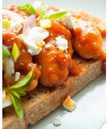 The Greek Kitchen Gigantes Baked Giant Beans in Tomato Sauce - Vegan Friendly - 280g - Buy Online on GoSupps.com