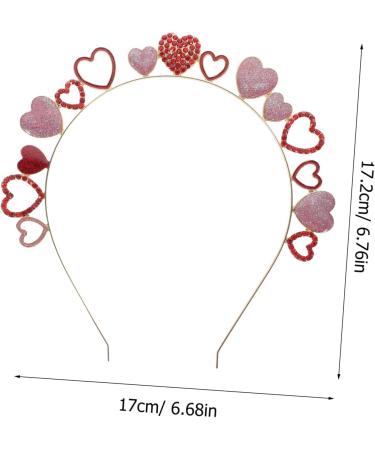 Gogogmee Valentine's Day Headband Valentine Headband Heart Headbands Valentine Party Headband Party Headbands for Adults Hair Bands Party Hair Band Rhinestone Headband Adults Headbands - Buy Online on GoSupps.com