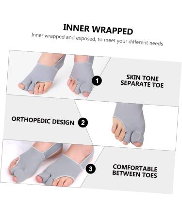 4 Pairs Bunion Socks - Split Foot Protector & Cushion Cover for Adjustable Foot Care - Buy Online on GoSupps.com